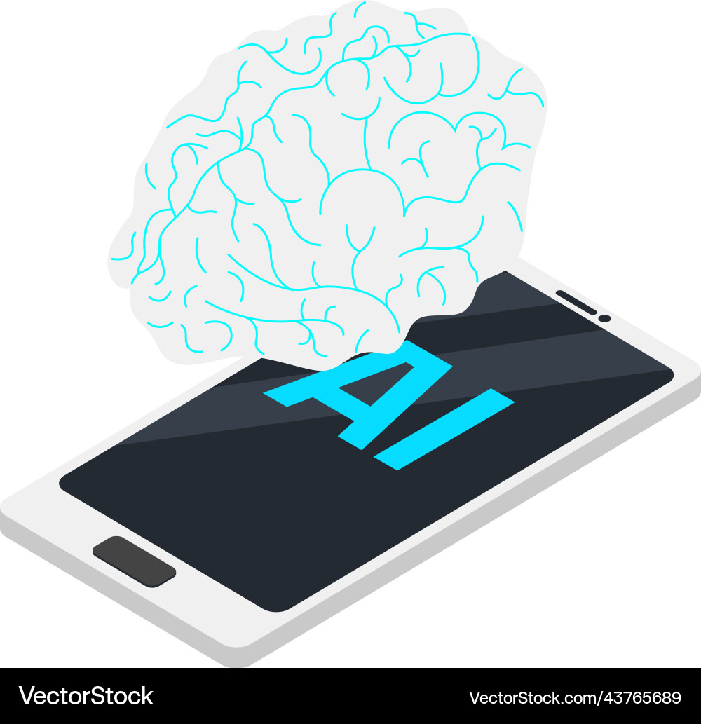 Artificial intelligence concept Royalty Free Vector Image