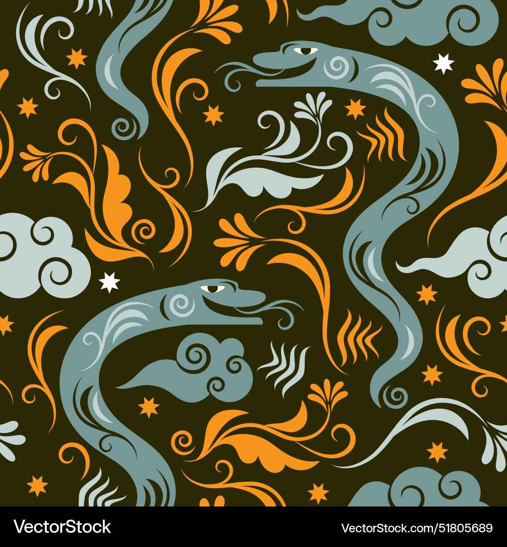 Chinese new year of the snake Chinese new year of the snake vector image