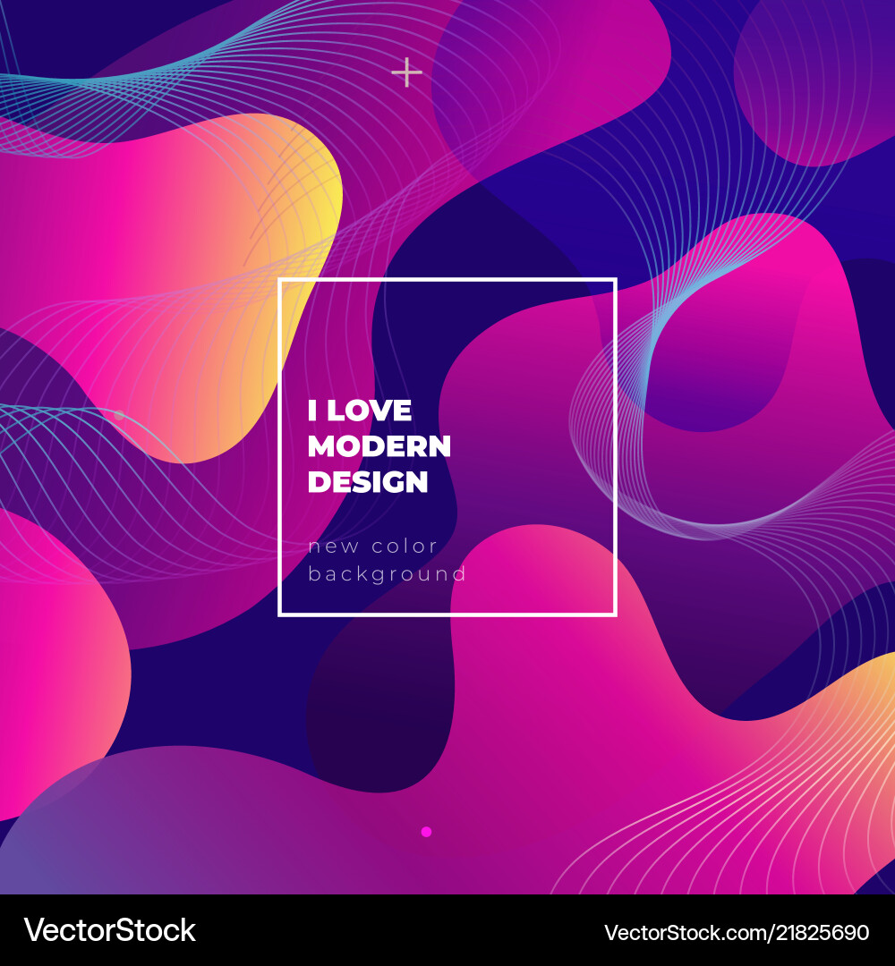 Abstract Liquid Gradient Background vector image