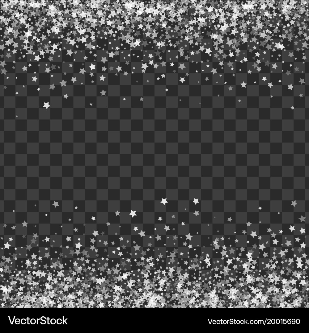 Abstract pattern of random falling stars vector image