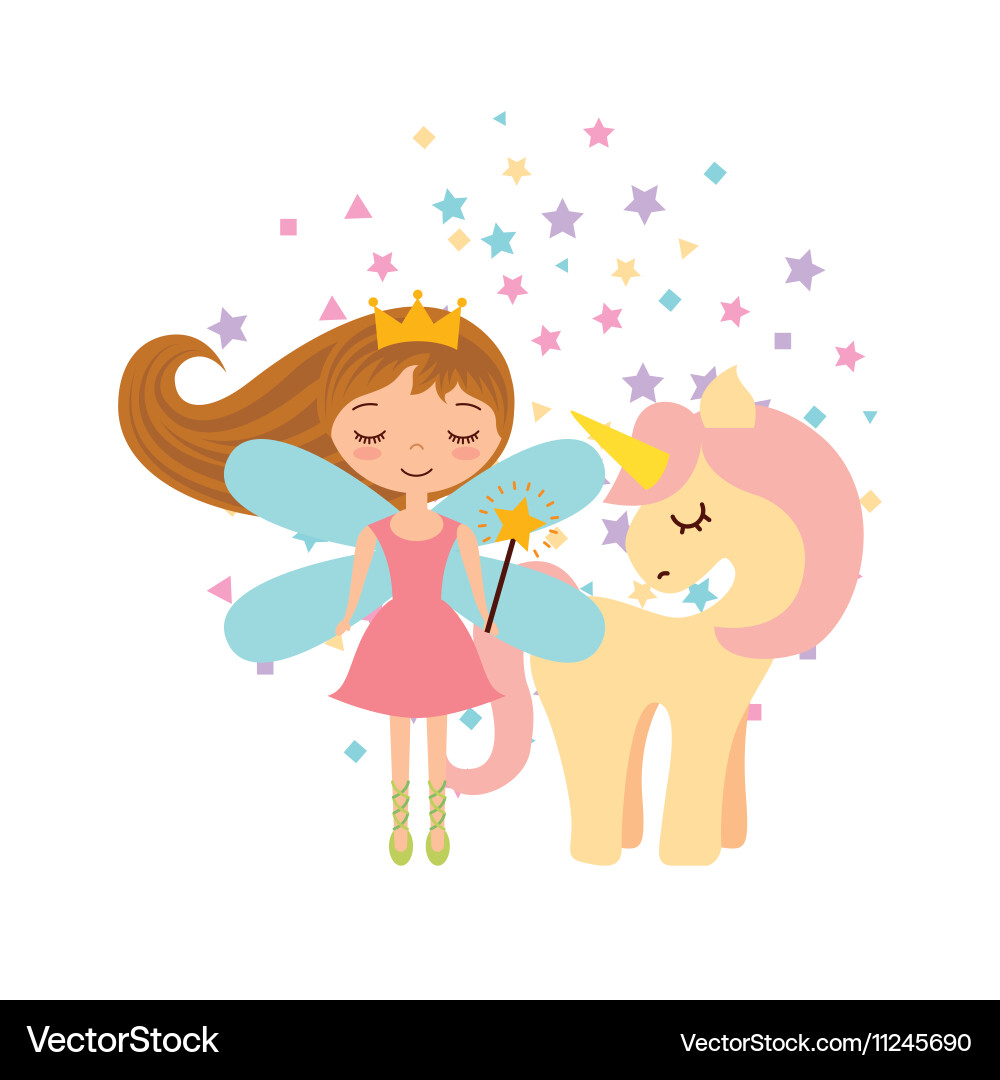 Charming Fairy Character Vector Image