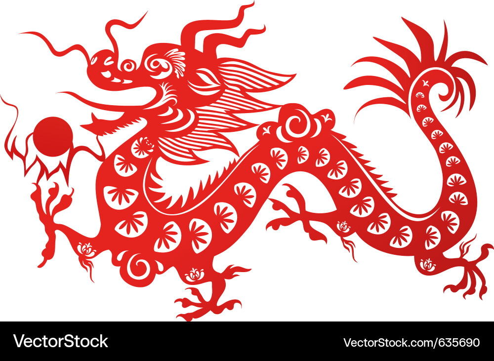 Chinese Dragon Artwork vector image