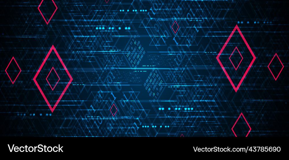 Digital technology and engineering background Digital technology and engineering background vector image