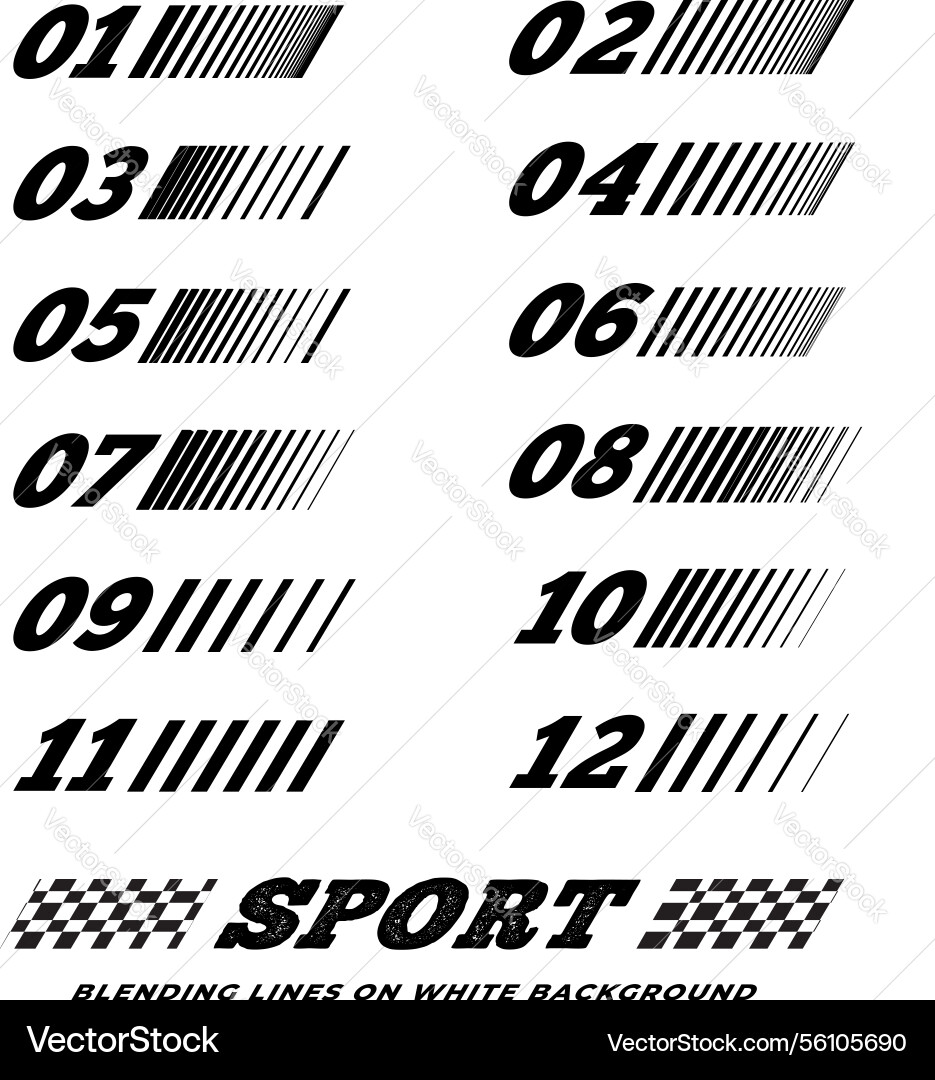 Dynamic lines in sports and data contexts blended Dynamic lines in sports and data contexts blended vector image