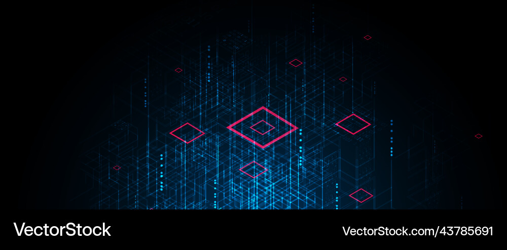 Digital technology and engineering background Digital technology and engineering background vector image