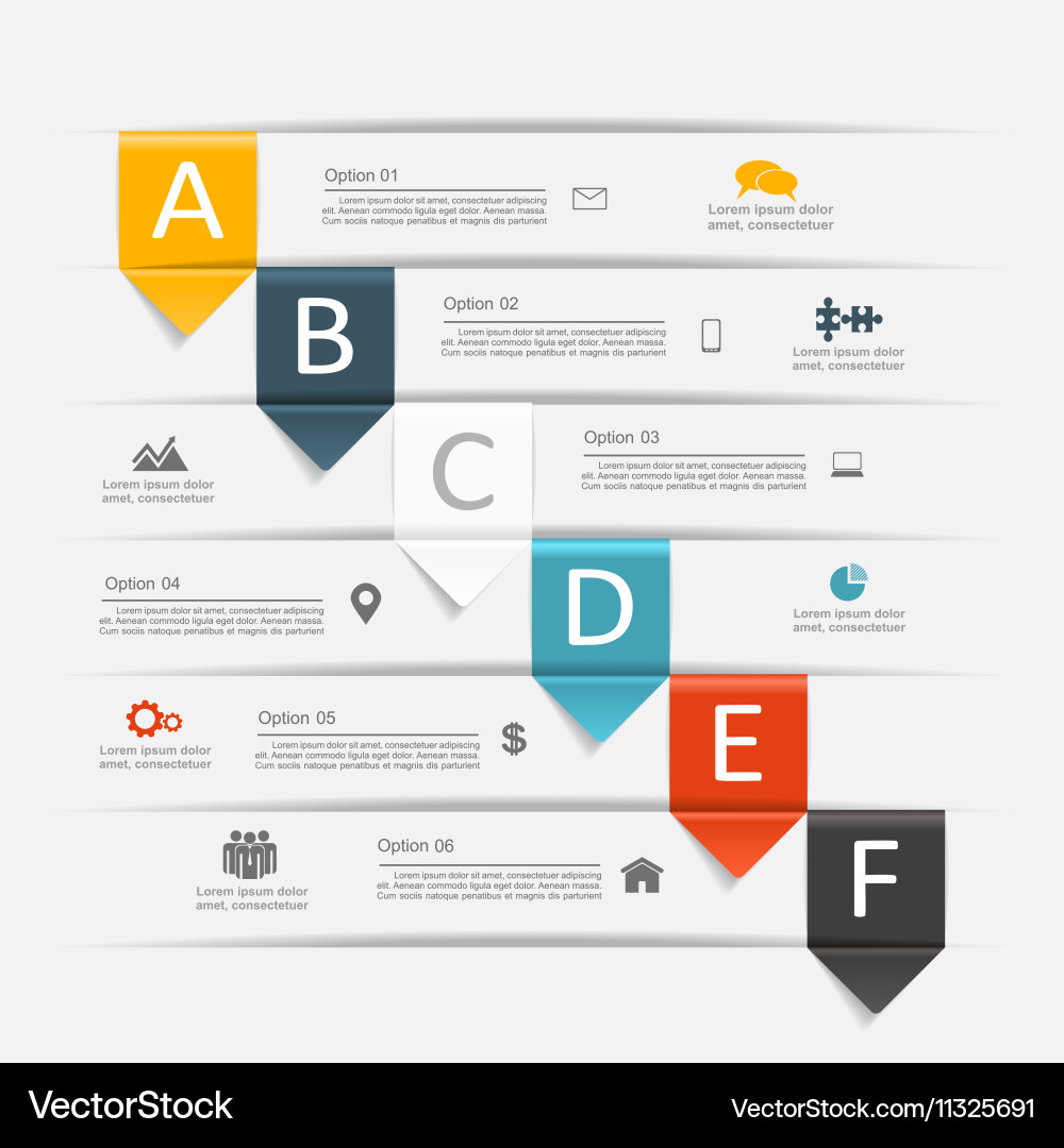 Infographic design with elements and icons vector image