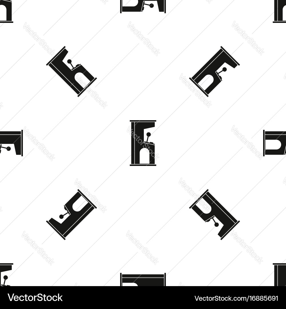 Retro style arcade game machine pattern seamless Vector Image