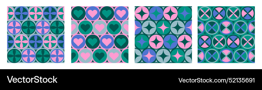 Set of modern abstract geometric patterns Set of modern abstract geometric patterns vector image