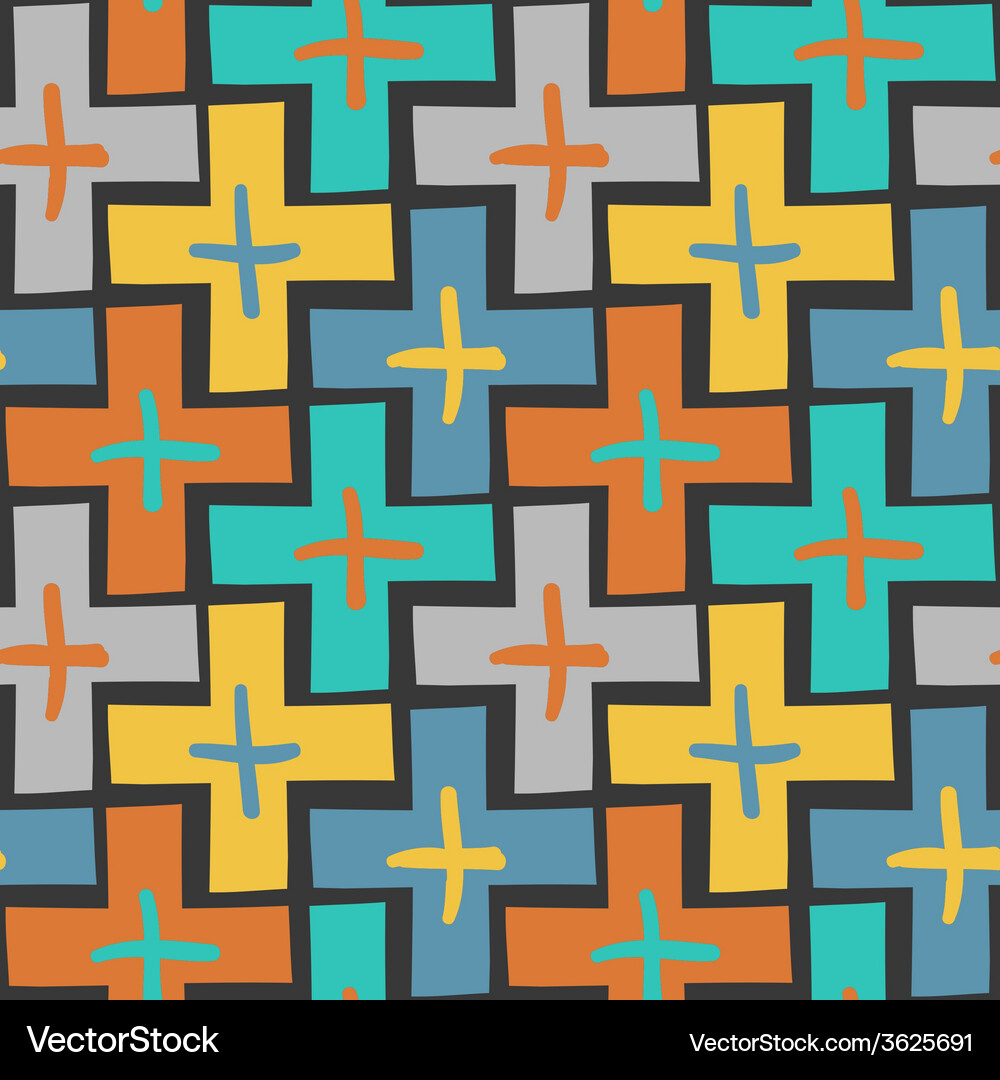 Unique abstract random seamless pattern Vector Image