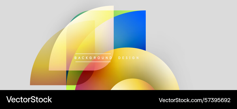 Abstract colorful shapes overlap creating dynamic Abstract colorful shapes overlap creating dynamic Vector Image