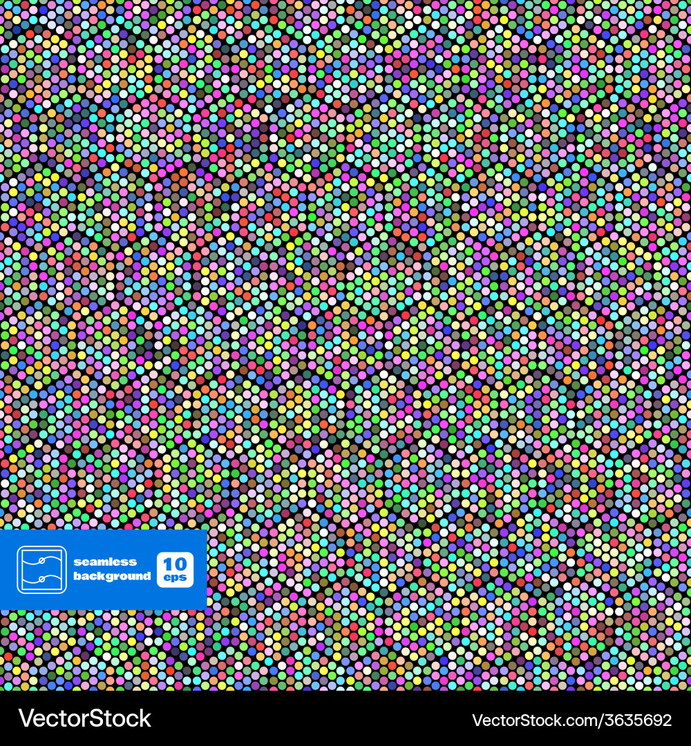 Colorful Hexagonal Dots Background vector image