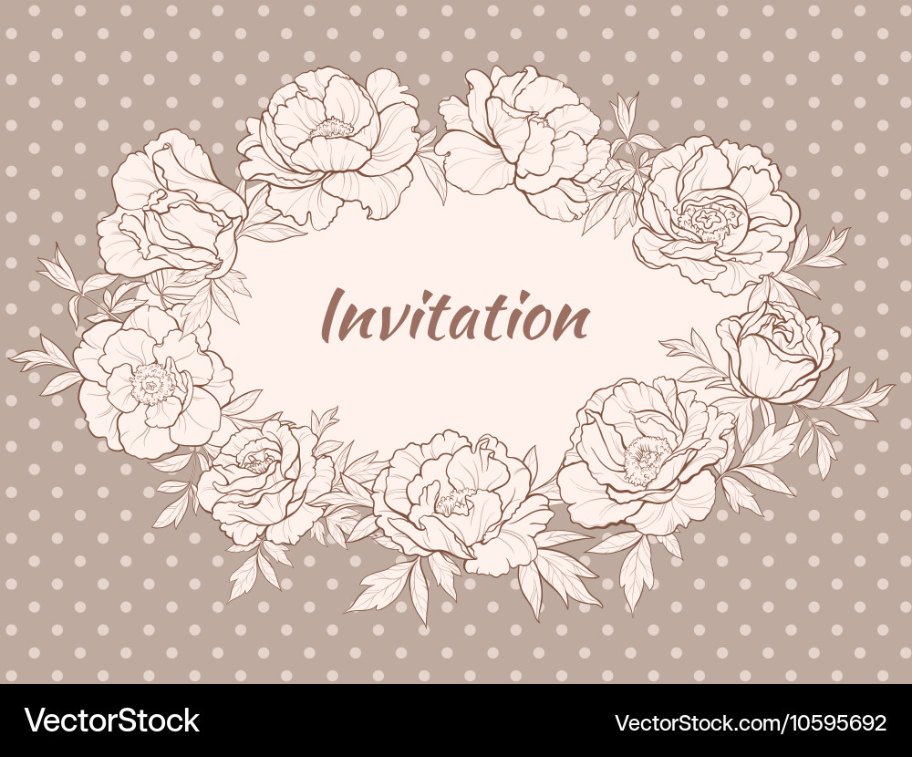 Peonies Royalty Free Vector Image - VectorStock
