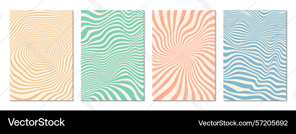 Retro psychedelic groovy pattern background Retro psychedelic groovy pattern background vector image