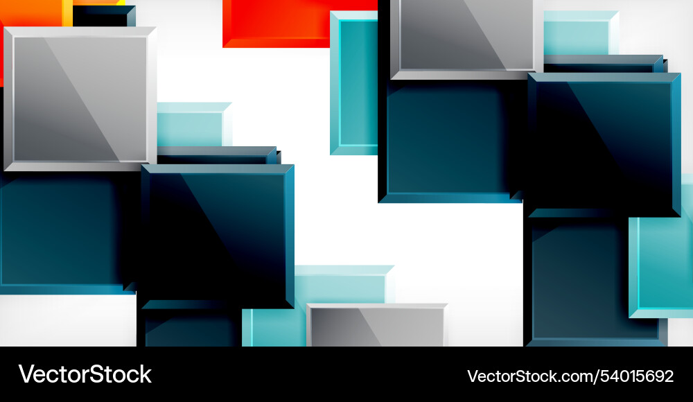 Square shape color abstract geometry Square shape color abstract geometry Vector Image