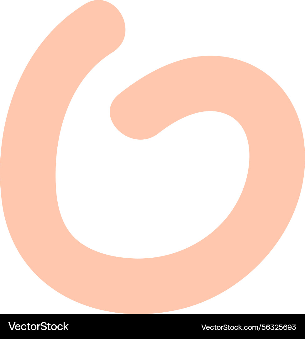 Fancy curl hand drawn element Vector Image