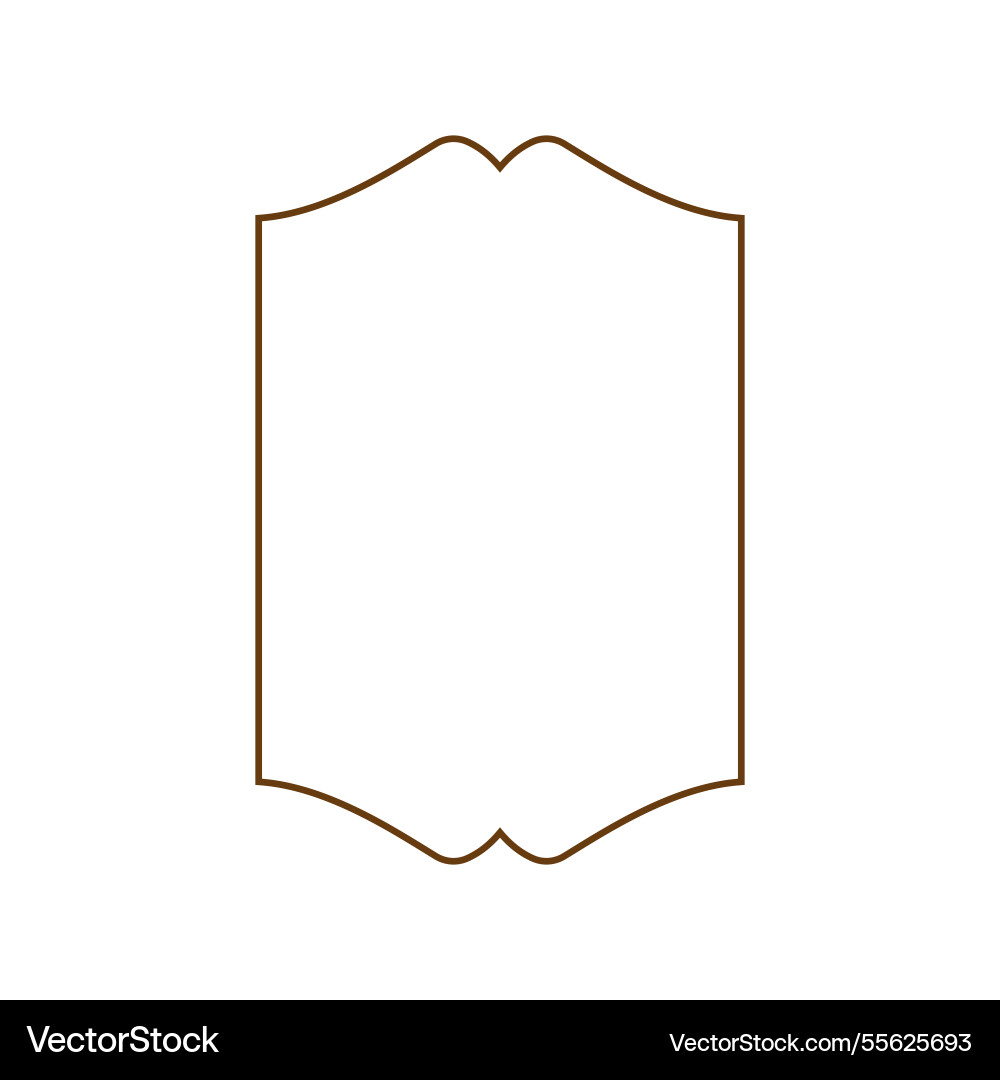 Frame is rectangular on a white background Vector Image