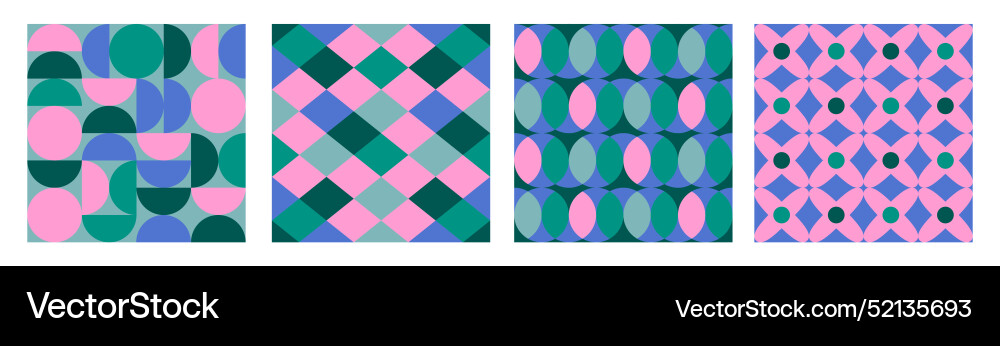 Set of modern abstract geometric patterns Set of modern abstract geometric patterns vector image