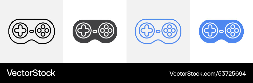 Controller icon set use for web Vector Image