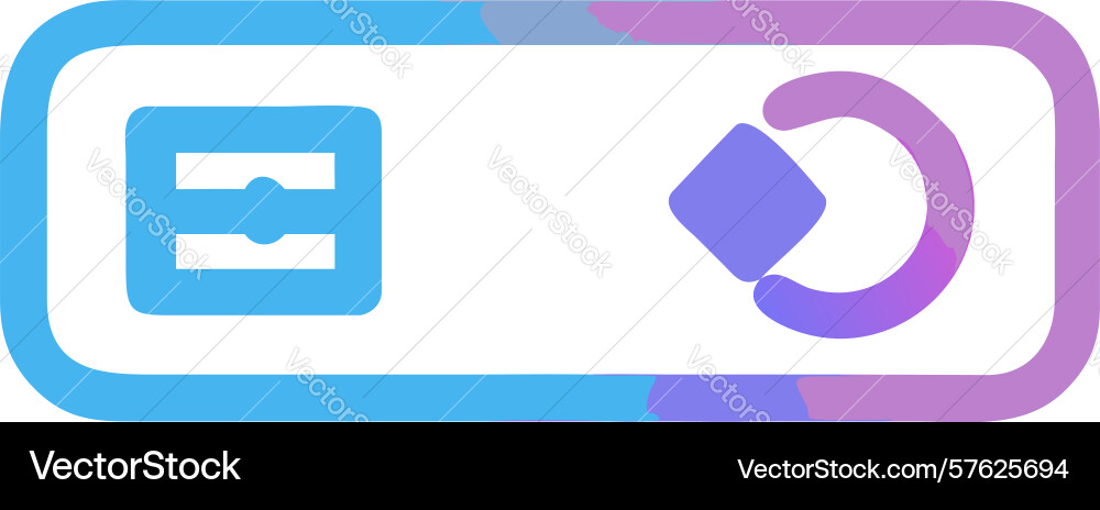 Document with right arrow icon for workflow vector image