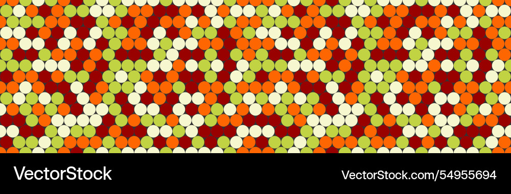 Seamless dotted pattern with colorful circles Vector Image