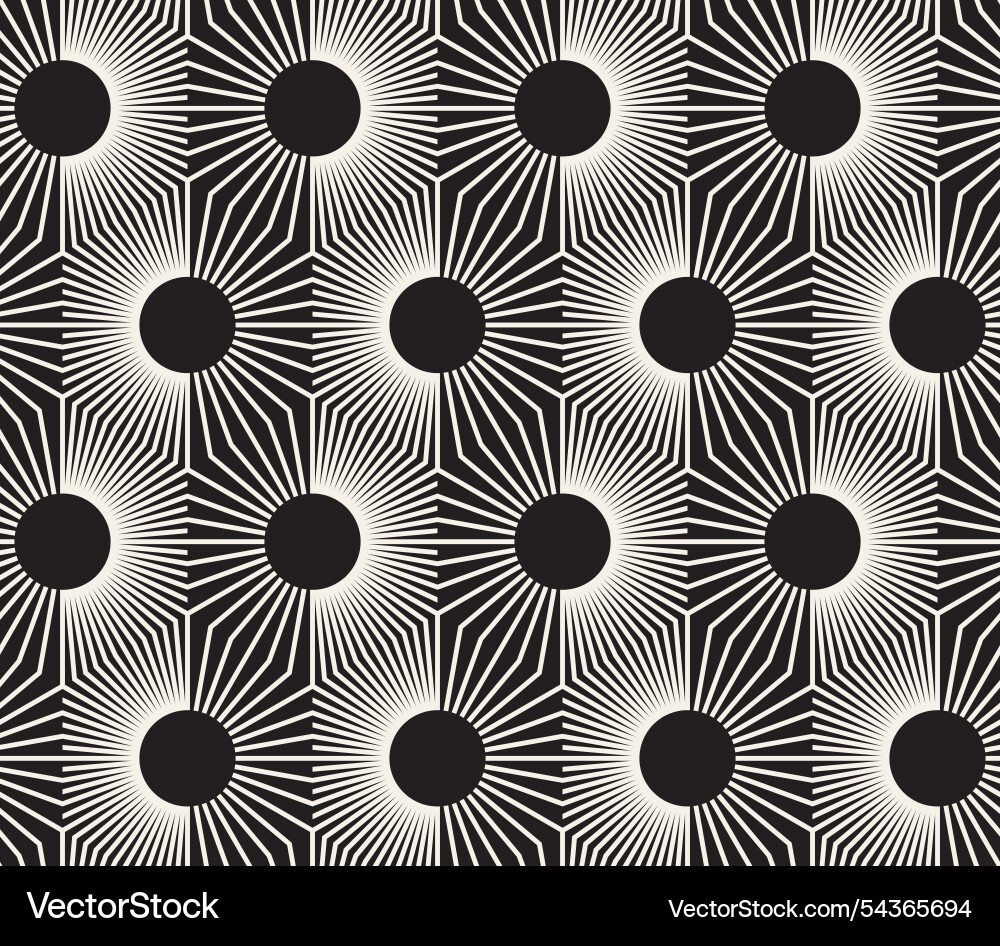 Seamless pattern repeating geometric elements vector image