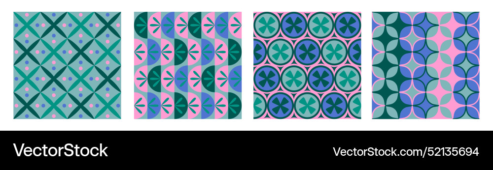 Set of modern abstract geometric patterns Set of modern abstract geometric patterns vector image