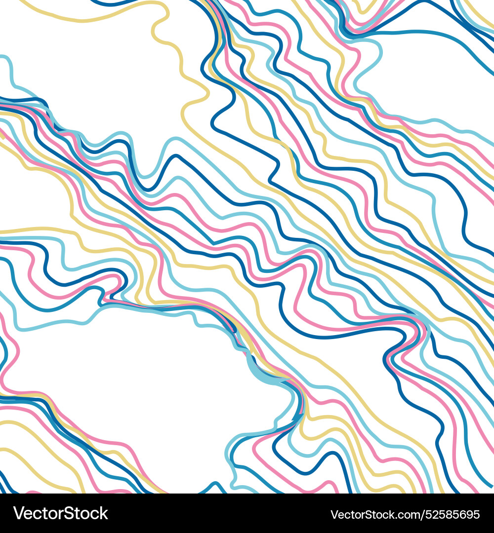 Abstract pattern of colored lines vector image