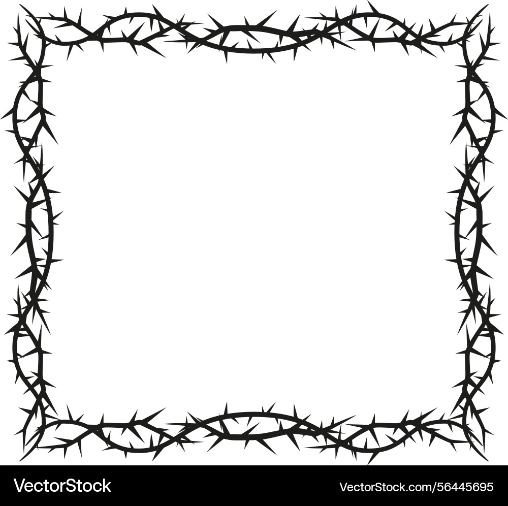 Black empty square frame Black empty square frame vector image