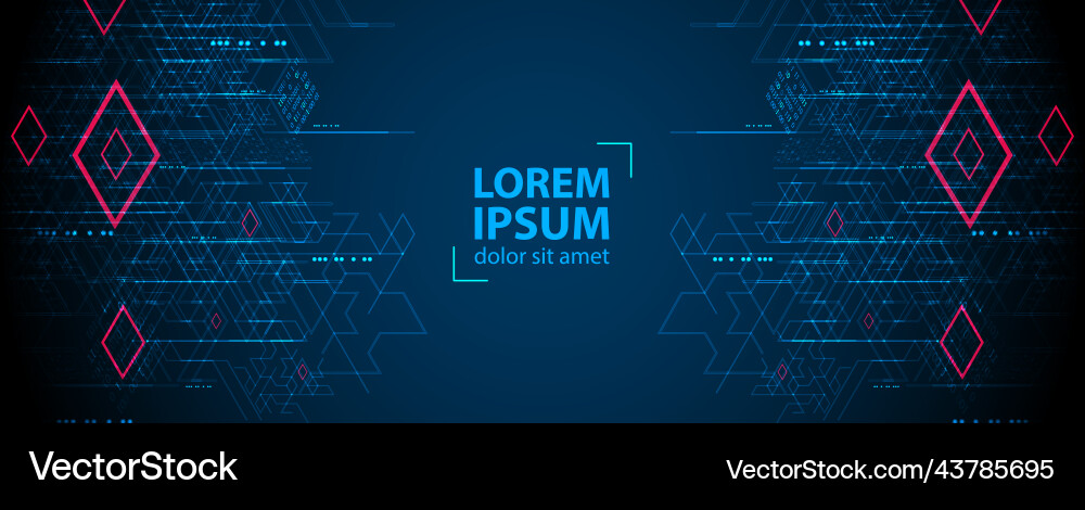 Digital technology and engineering background Digital technology and engineering background vector image