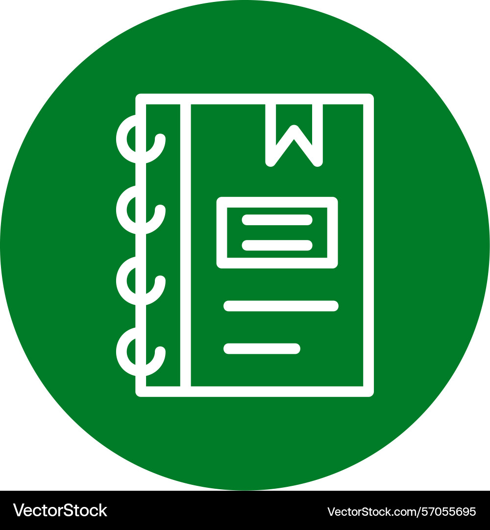 Notebook line circle style icon design vector image
