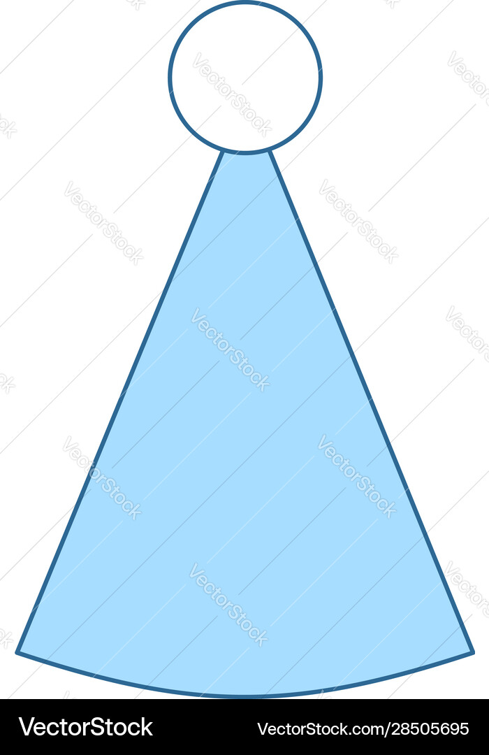 Party cone hat icon vector image