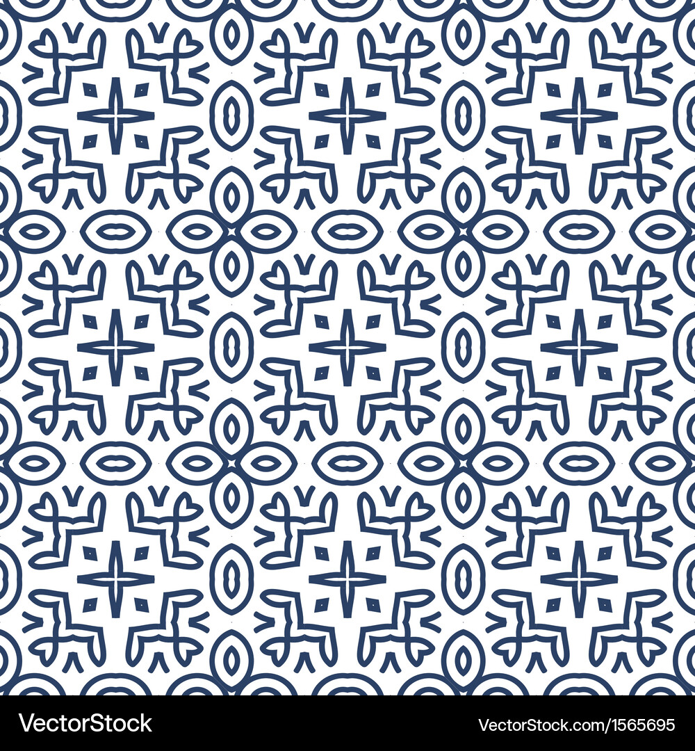 Retro Geometric Pattern Vector Image