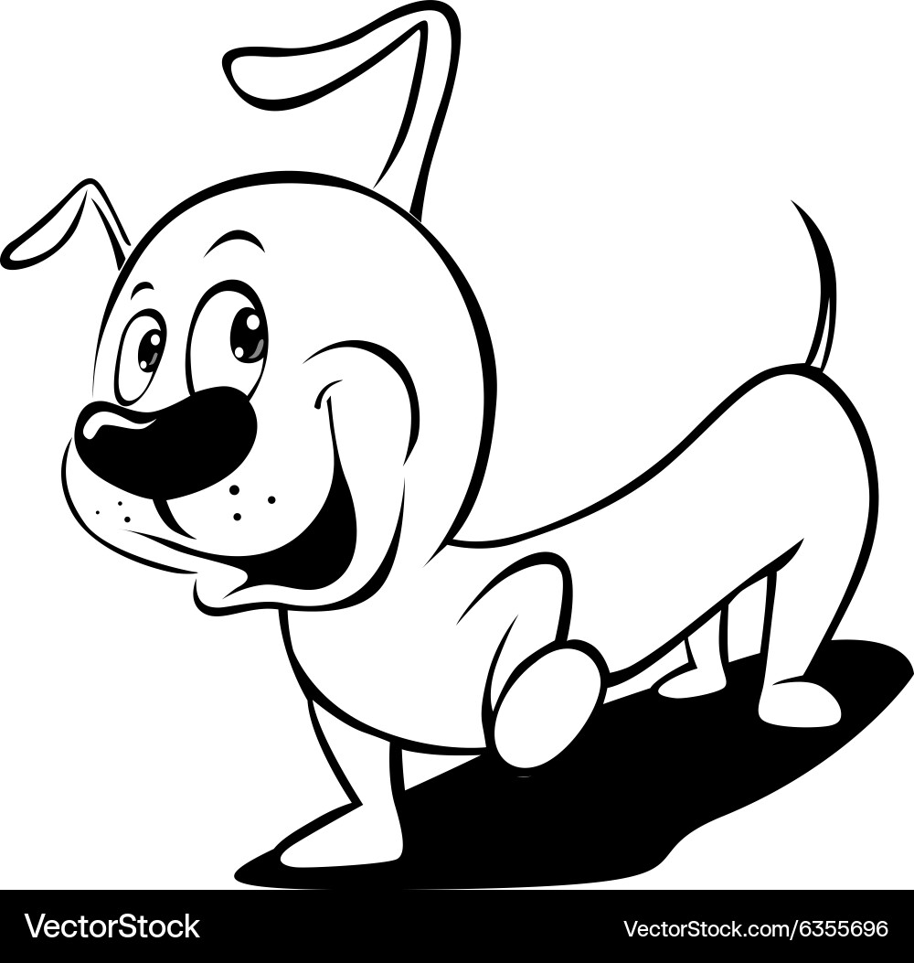 Adorable Dachshund Cartoon vector image