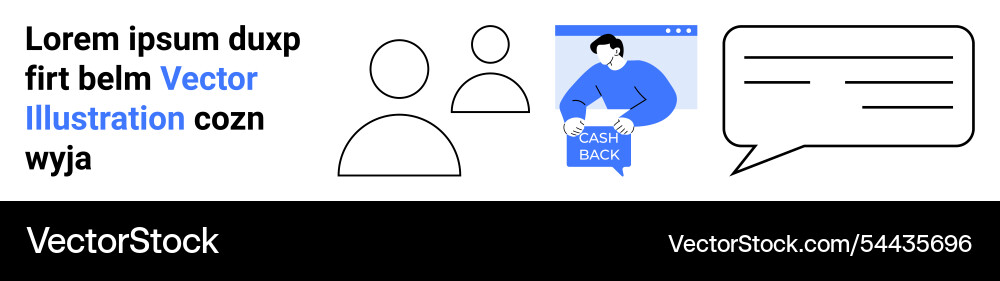 User interface elements with profile icons chat User interface elements with profile icons chat vector image