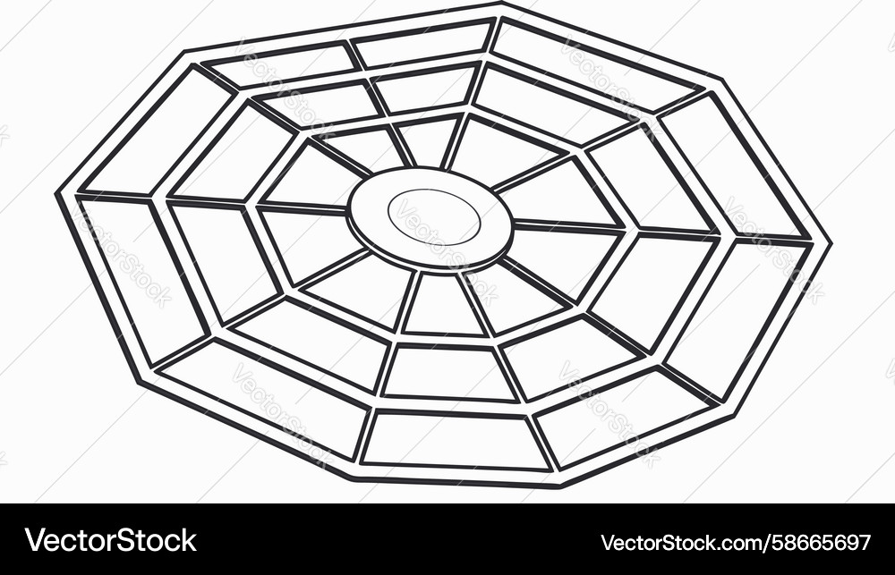 Abstract geometric pattern of interconnected Vector Image