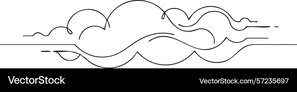 Abstract simple linear waves and curves design vector image