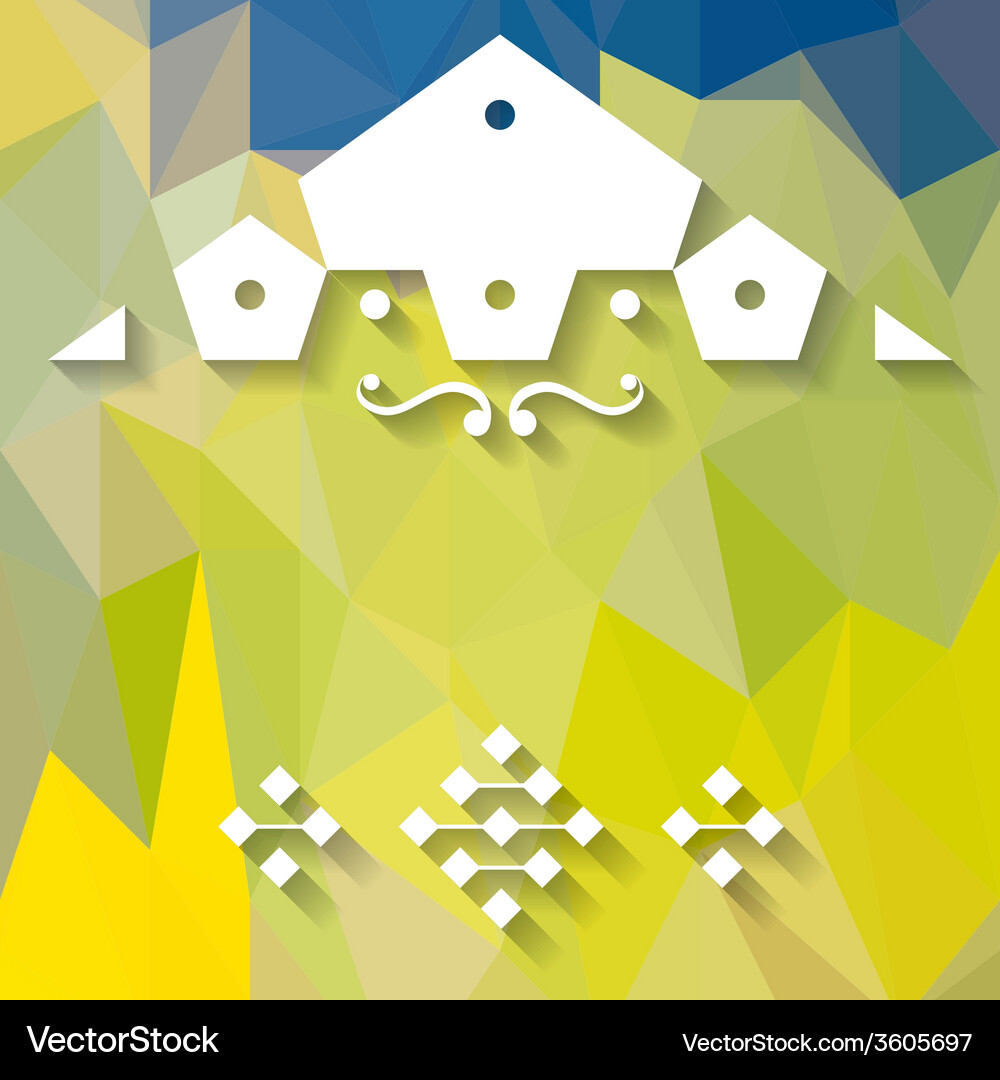 Colorful abstract triangular pastel pattern Vector Image