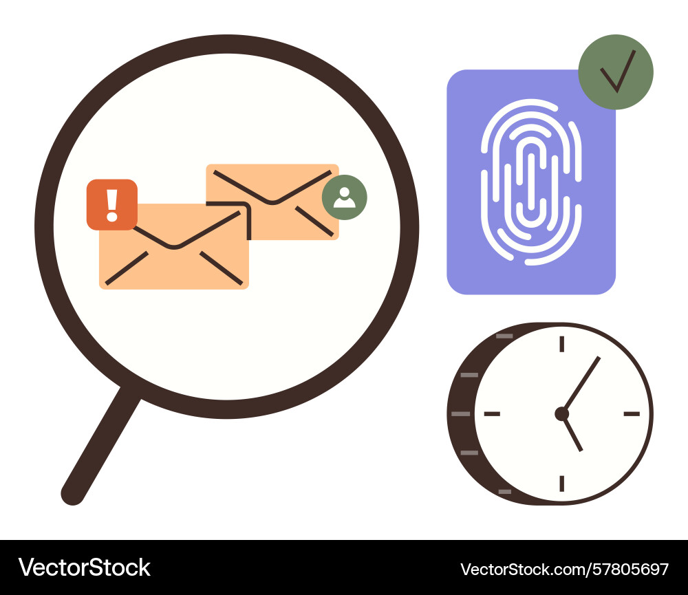 Digital communication and security concepts Digital communication and security concepts vector image