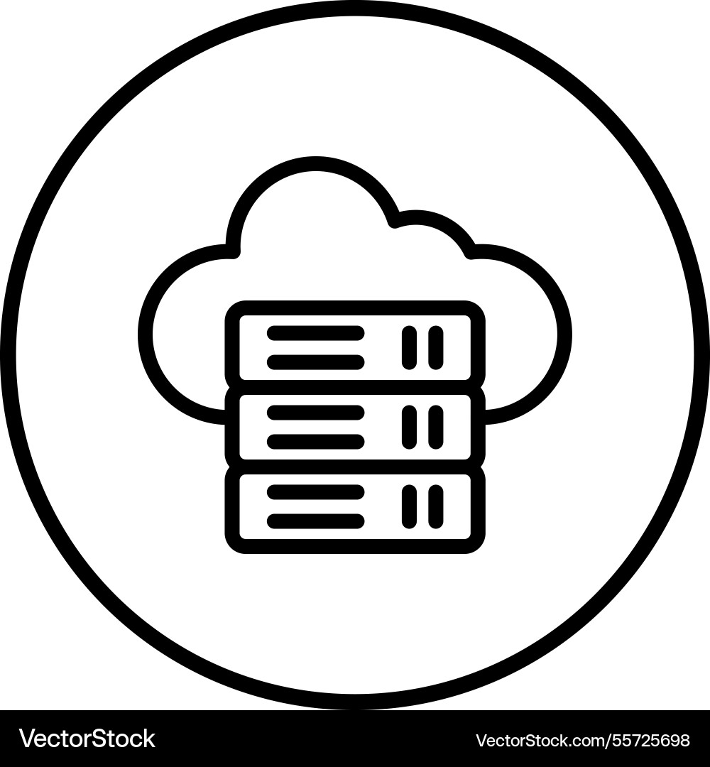 Database icon design vector image