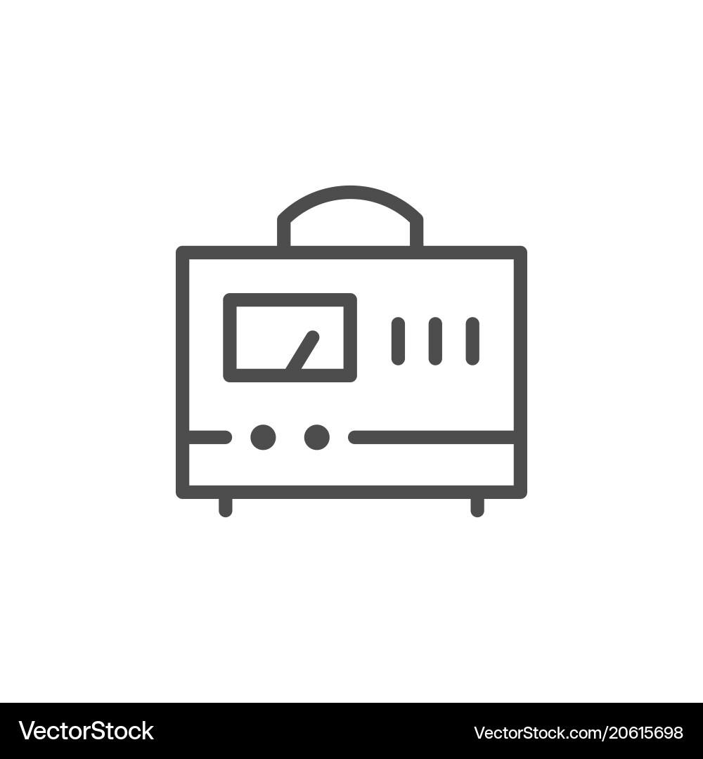 Measuring device line icon Measuring device line icon vector image