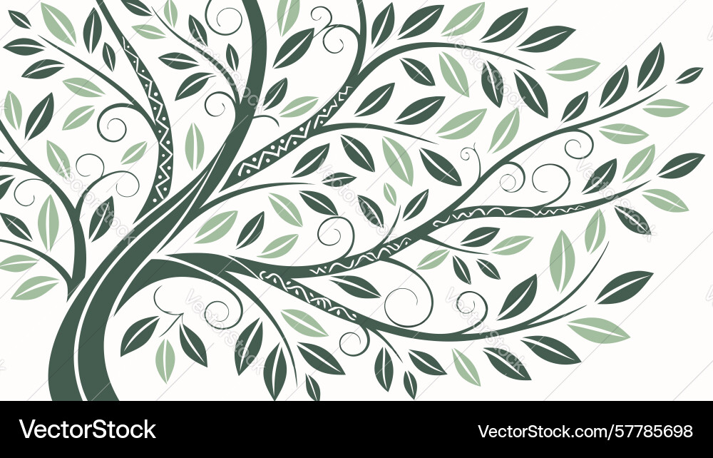 Robust tree of life design generative ai Vector Image