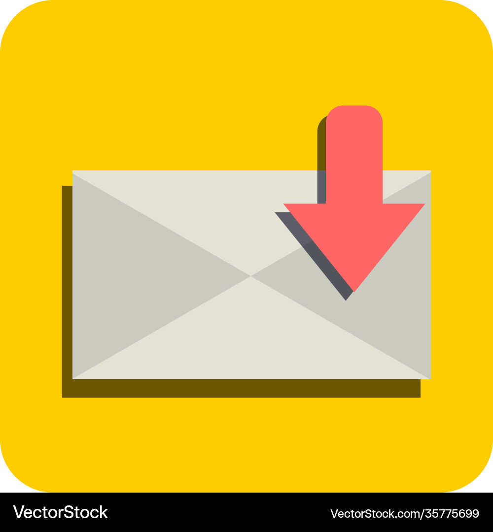 Message flat icon vector image