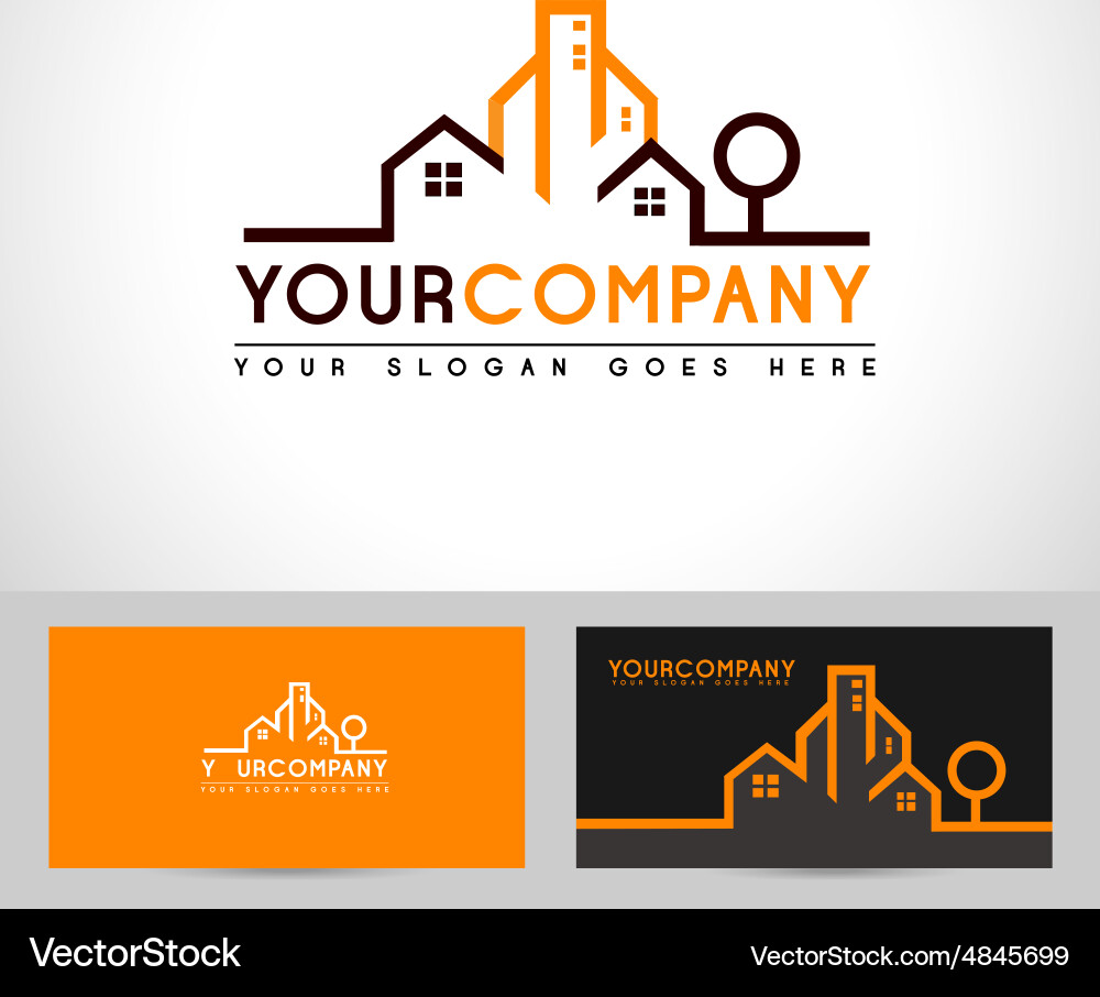 Modern Real Estate Logo Vector Image