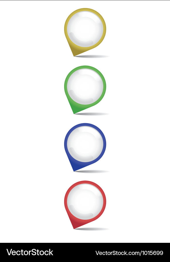 Pointer pins Vector Image