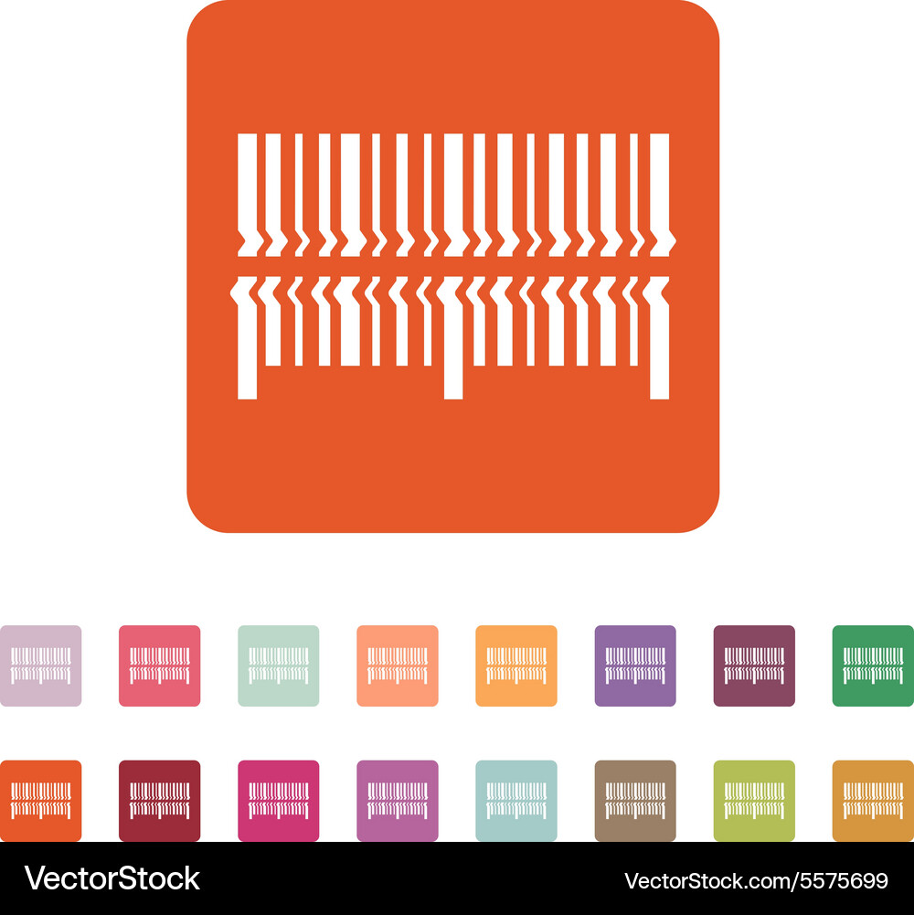 Scan the bar code icon barcode scanning symbol Vector Image