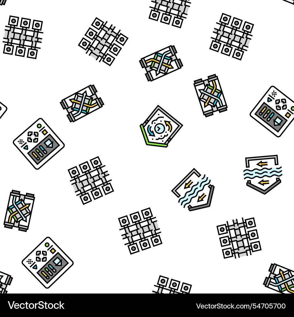 Air ventilation cold fan seamless pattern Air ventilation cold fan seamless pattern vector image