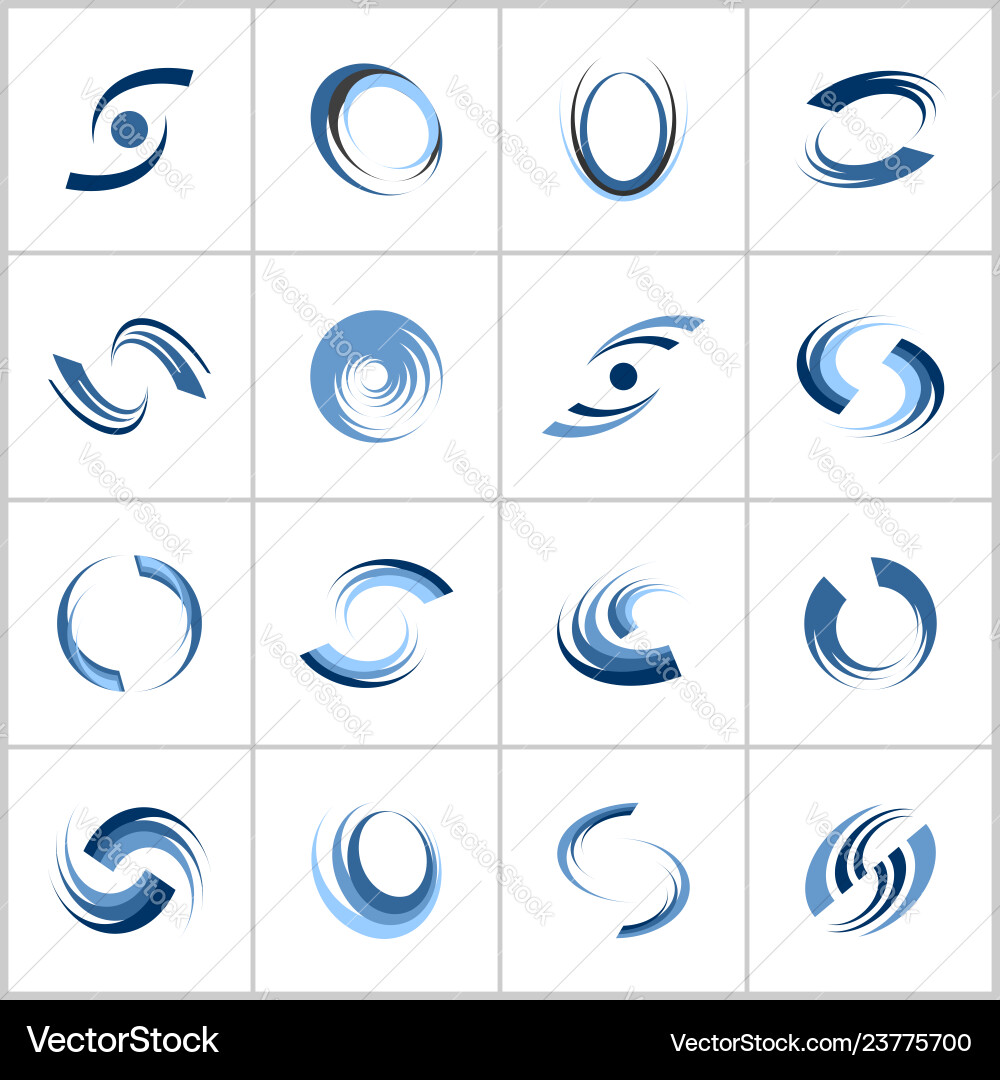 Design elements set r Vector Image