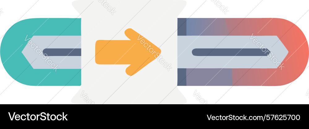 Document progress bar for digital task completion vector image