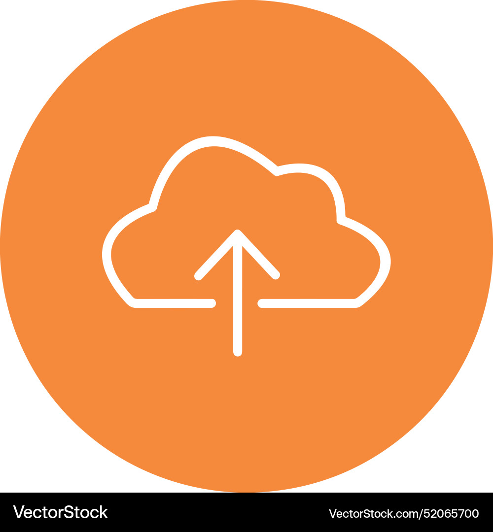 Upload outline icon symbol image Vector Image