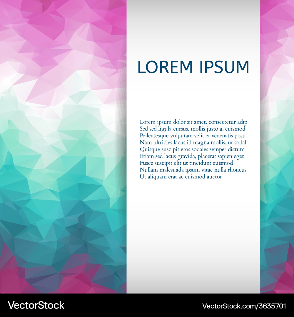 Abstract colorful triangles background vector image